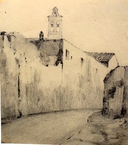 1908 ca. -Tramonto orvietano (studio)